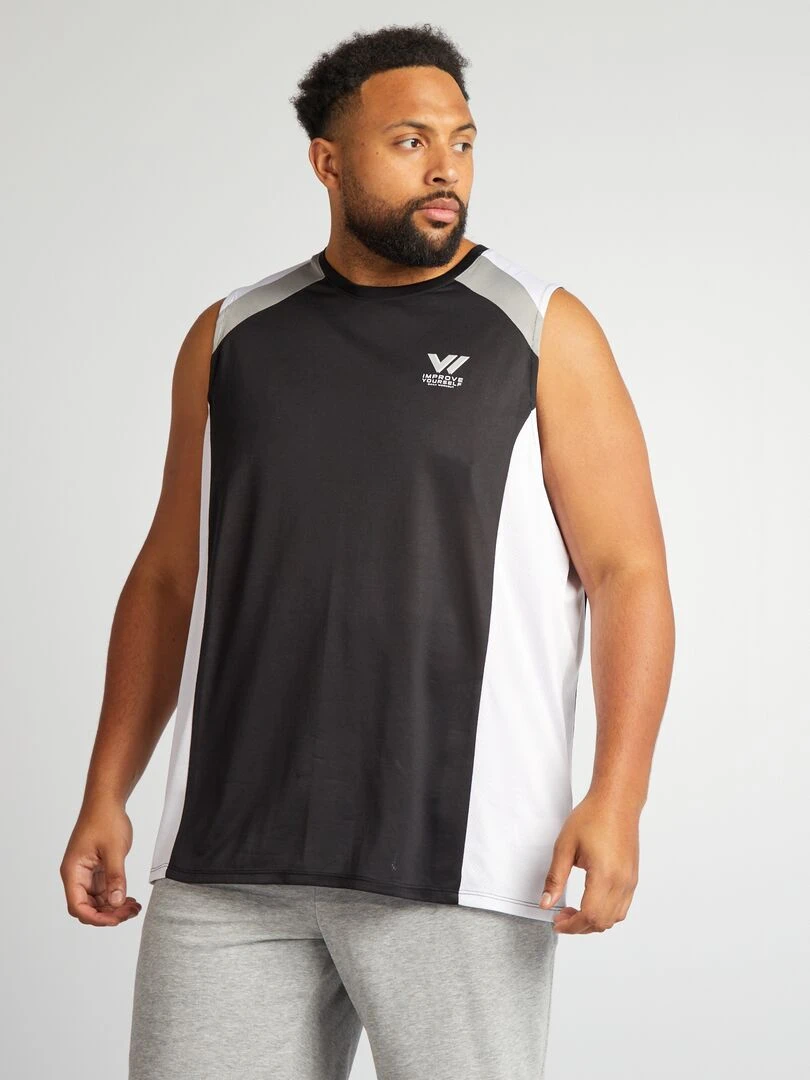 Pantalon de jogging à détails contrastés   noir