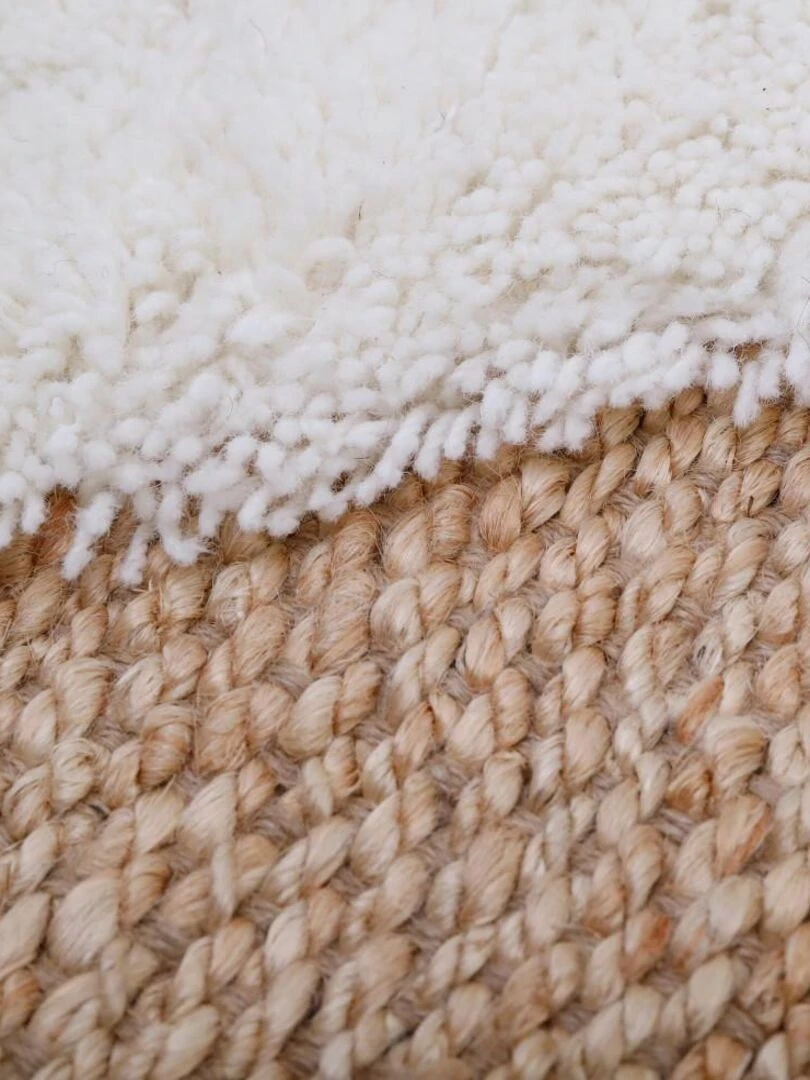 Tapis Jute Elton par Nattiot Nattiot Beige coquille