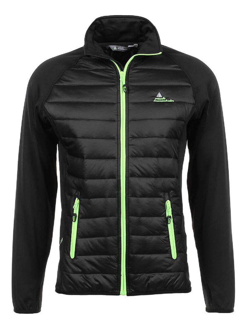 Blouson polar shell homme CALER PEAK MOUNTAIN Noir Vert