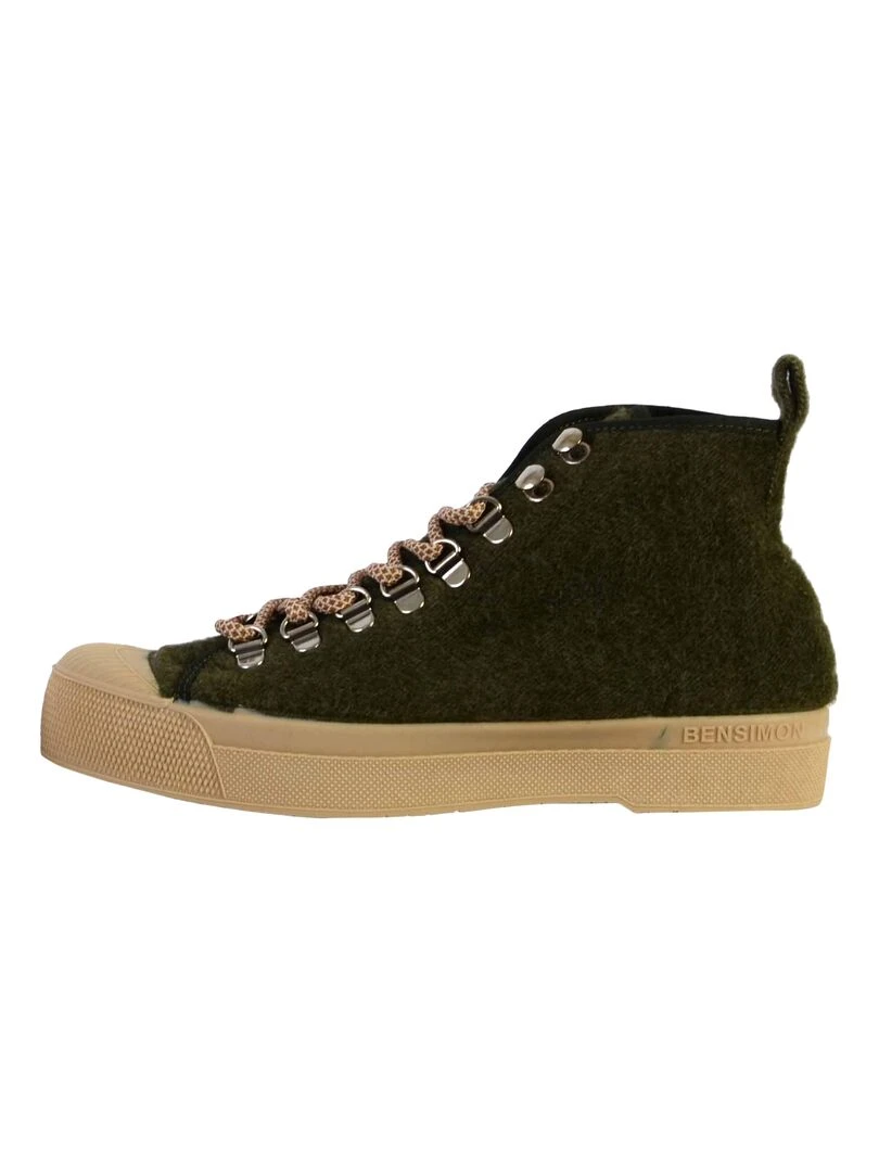Tennis Lacets Bensimon Stella Wool Vert