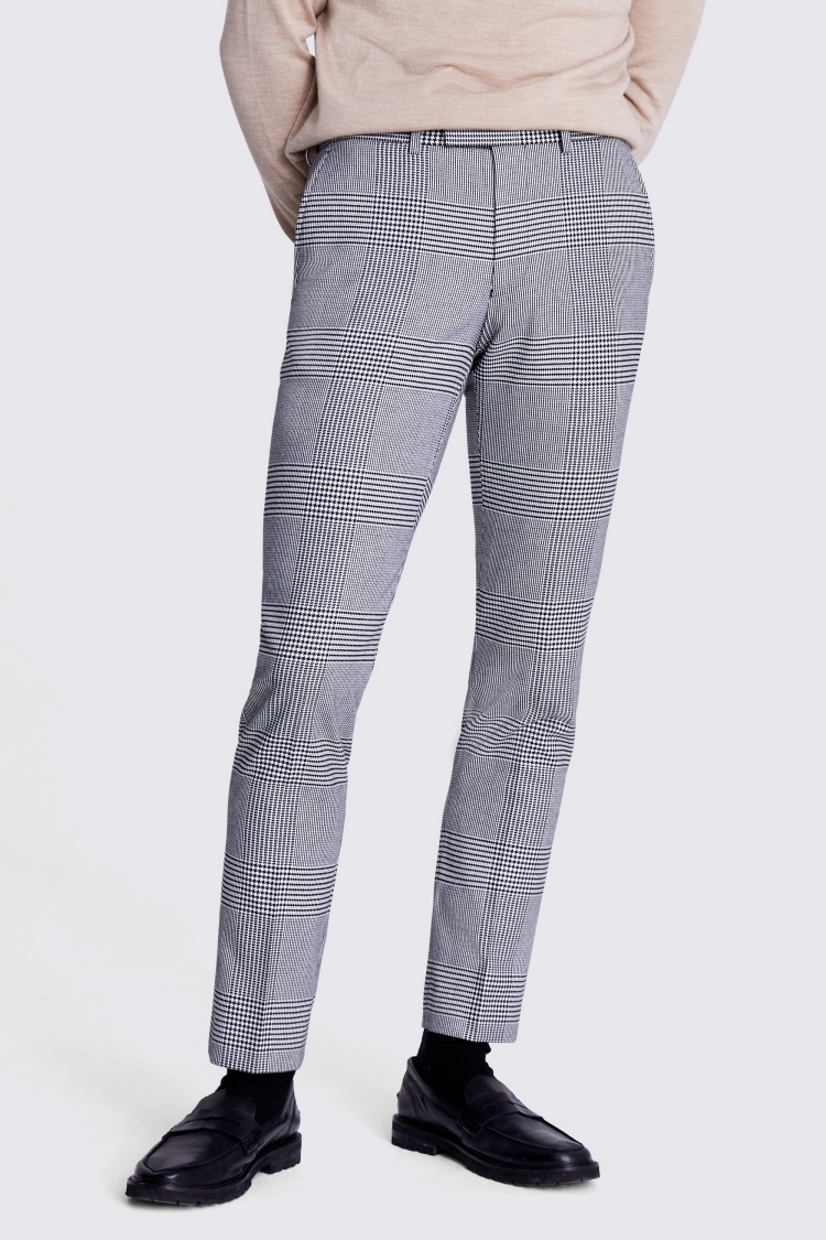 Slim Fit Black and White Check Jacket   Buy Online at Moss