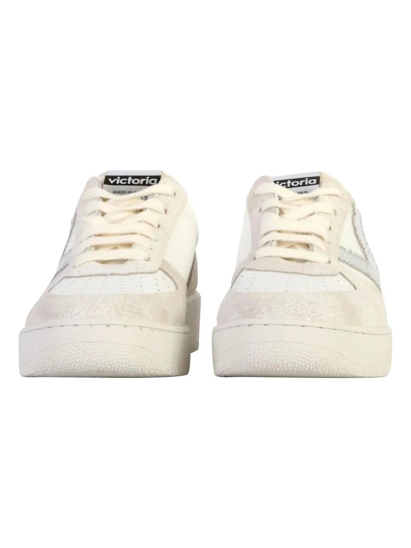 Basket Cuir Victoria   Gris