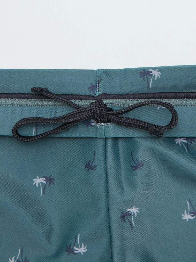 Boxer de bain palmiers Vert