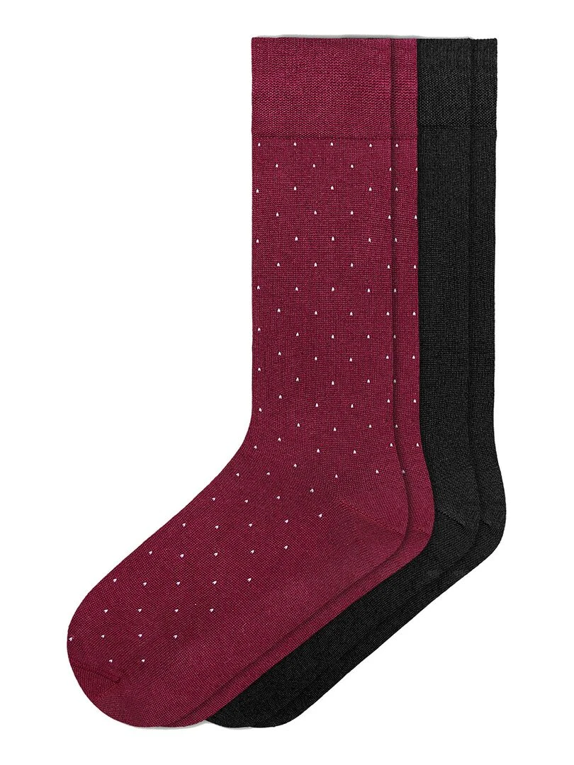 Impetus Pack de 2 paires de chaussettes coton Rouge