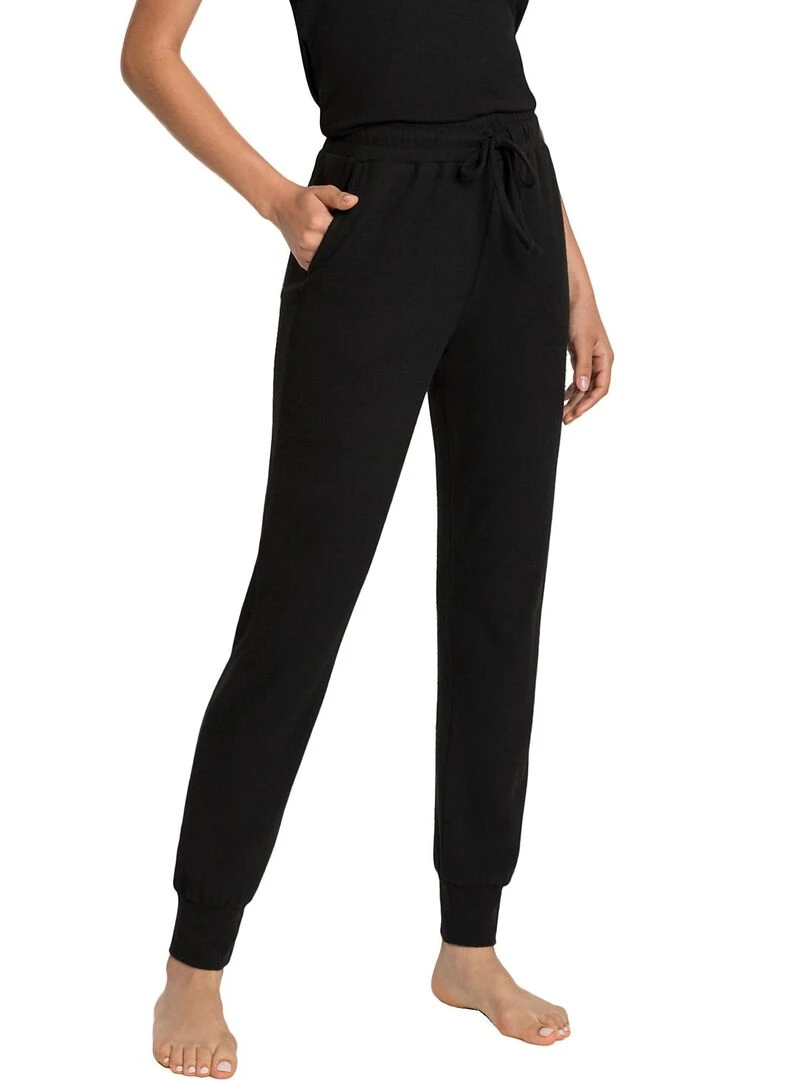Pantalon loungewear resserré Strick Noir