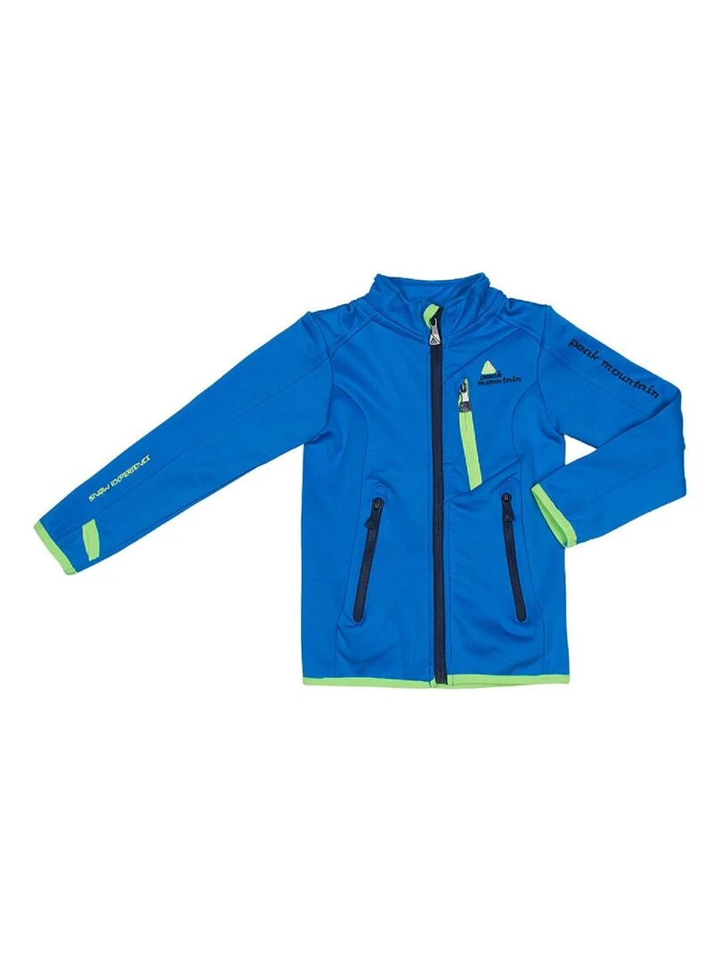 Blouson polarshell garçon ECLIMATE PEAK MOUNTAIN Bleu
