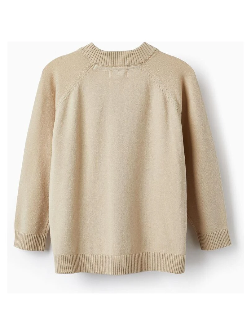 Gilet en Maille pour Garçon ATLANTIC COMPANY Beige clair