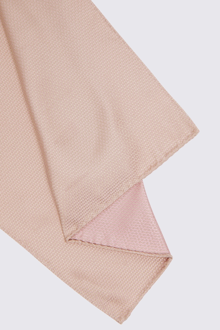 Dusty Pink Silk Semi-Plain Pocket Square Buy Online at Moss