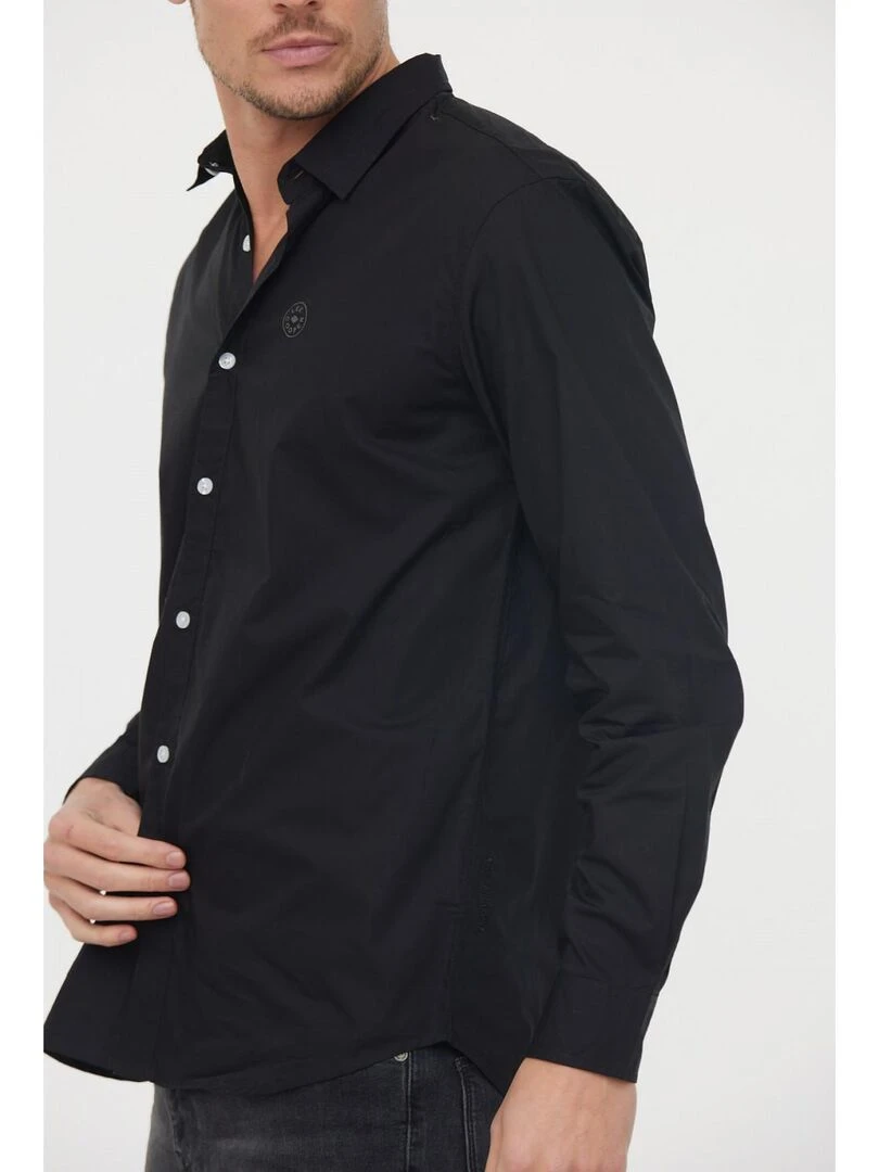 Lee Cooper   Chemise manches longues coton regular DRIMO   Noir