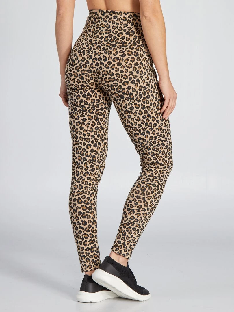 Legging 'léopard'   Beige