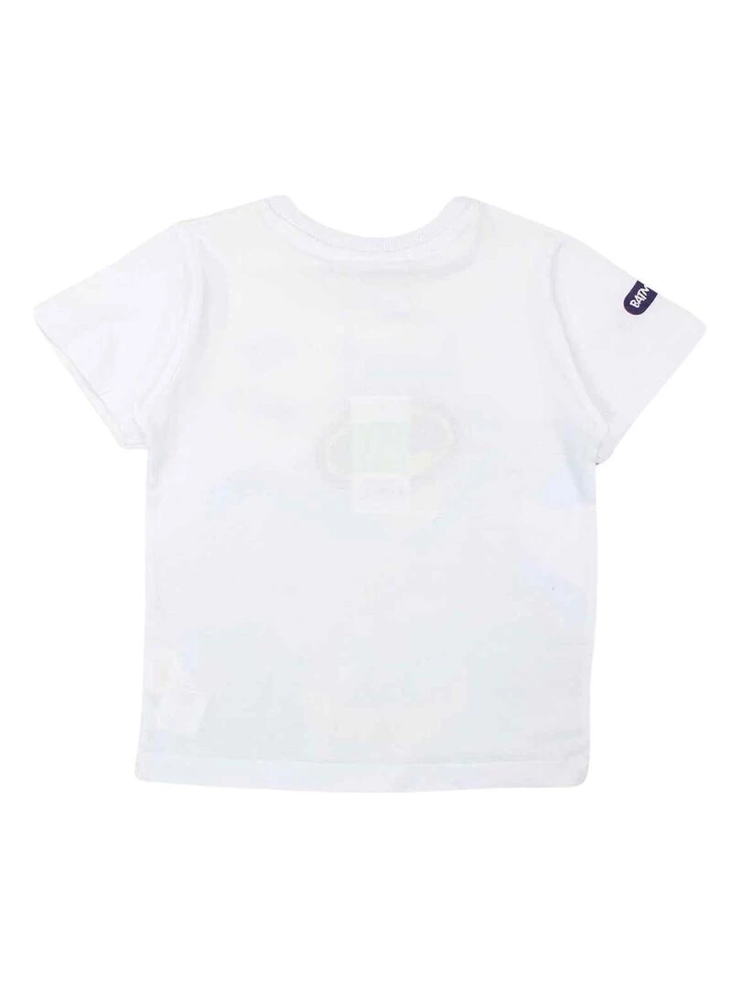 DC Comics T shirt garçon imprimé Batman en coton Blanc