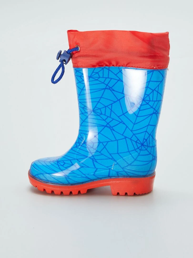 Bottes de pluie 'Spider man'   bleu