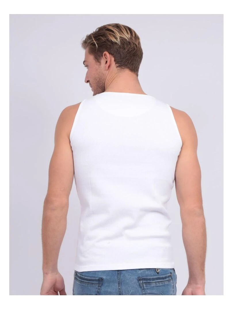 Débardeur pur coton organique WILFRIED III   Blanc