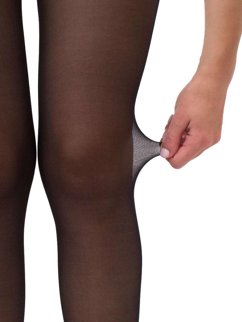 Giulia  Chic 20den Collants avec culotte bikini et couture noire (multipack)  Noir    M   Noir