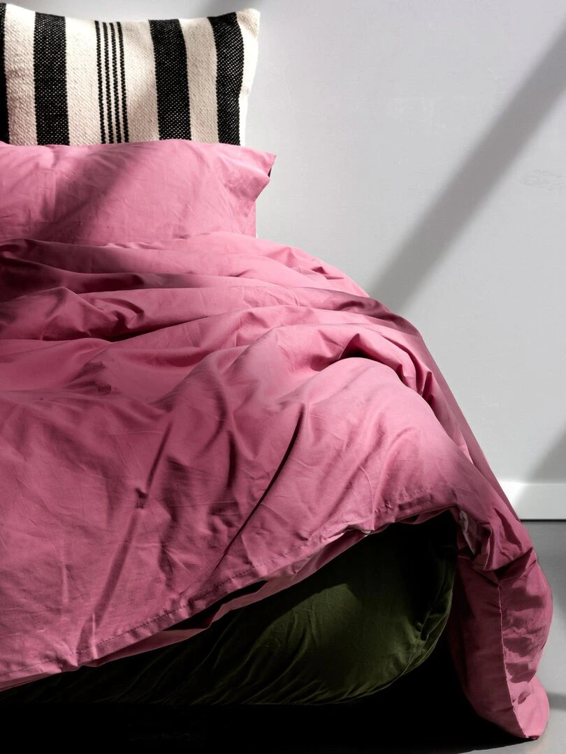 Housse de couette Basic "Happyfriday"   Magenta