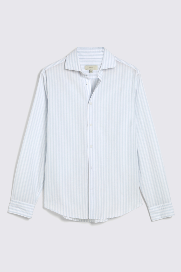 Sky Short Sleeve Washed Oxford Shirt   Buy Online at Moss