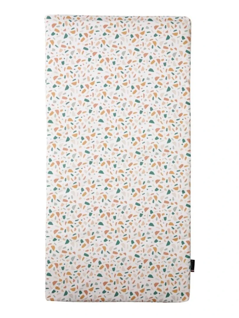 Candide Matelas bébé de voyage 60x120cm Terrazzo Blanc Vert