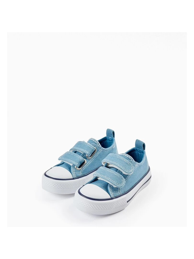 Baskets en jean pour bébé '50s Sneaker' CUBA Bleu clair