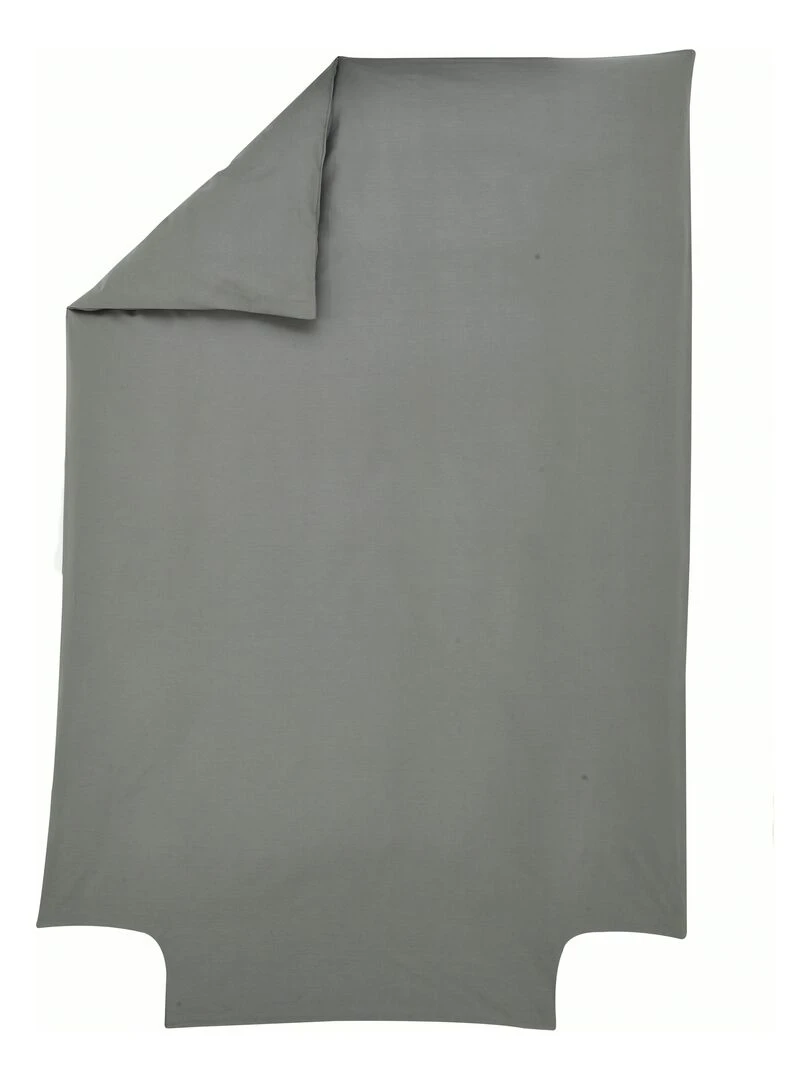Housse de couette Coton Bio 57 fils 'P'tit Basile' Vert foncé