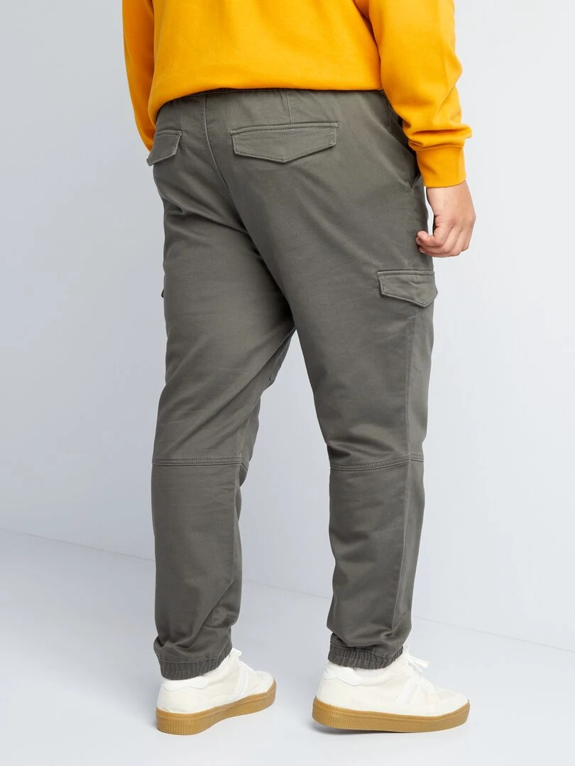 Pantalon chino avec poches sur les côtés   Kaki