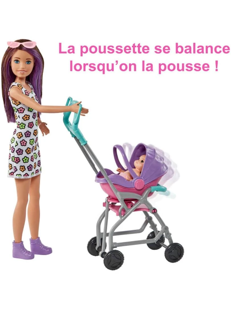 Coffret Barbie Skipper Balade en poussette   N/A