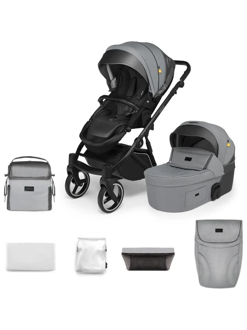 Poussette "Oslo+" 2 en 1 jusqu'à 22 kg gris   Gris