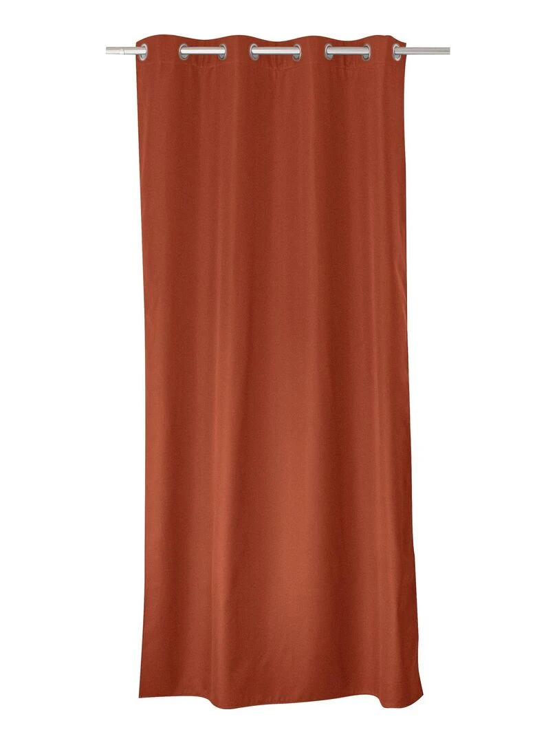 Rideau thermique en microfibre doublée   Orange