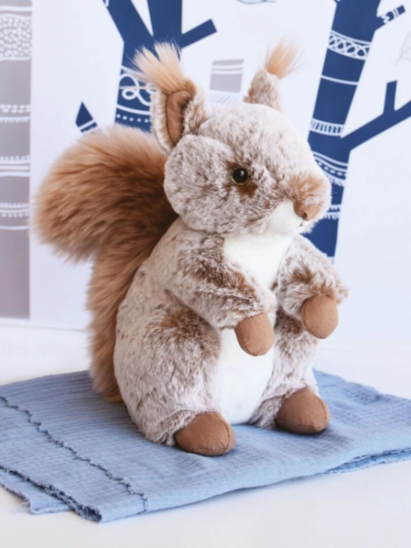 Peluche Ecureuil Les animaux des grands espaces (25 cm)   Beige