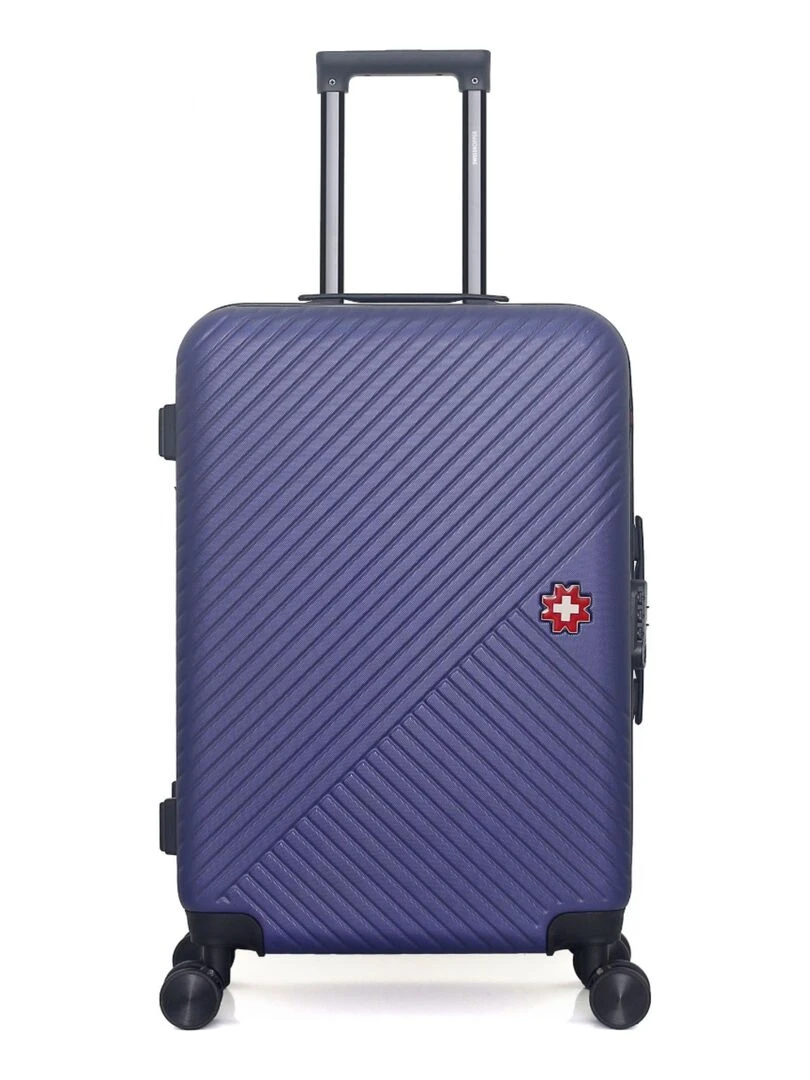 SWISS KOPPER VALISE WEEKEND ABS SPIEZ 4 ROUES 65 CM Bleu marine
