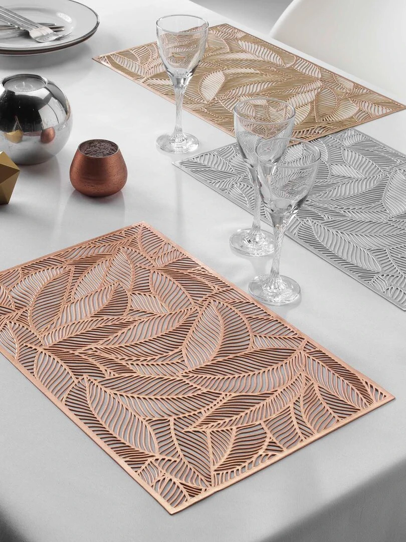 Set de table Orphee Or   Cuivre