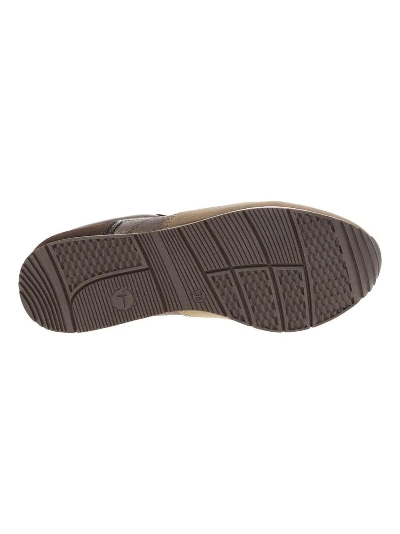 TAMARIS   Baskets talon plat   Taupe