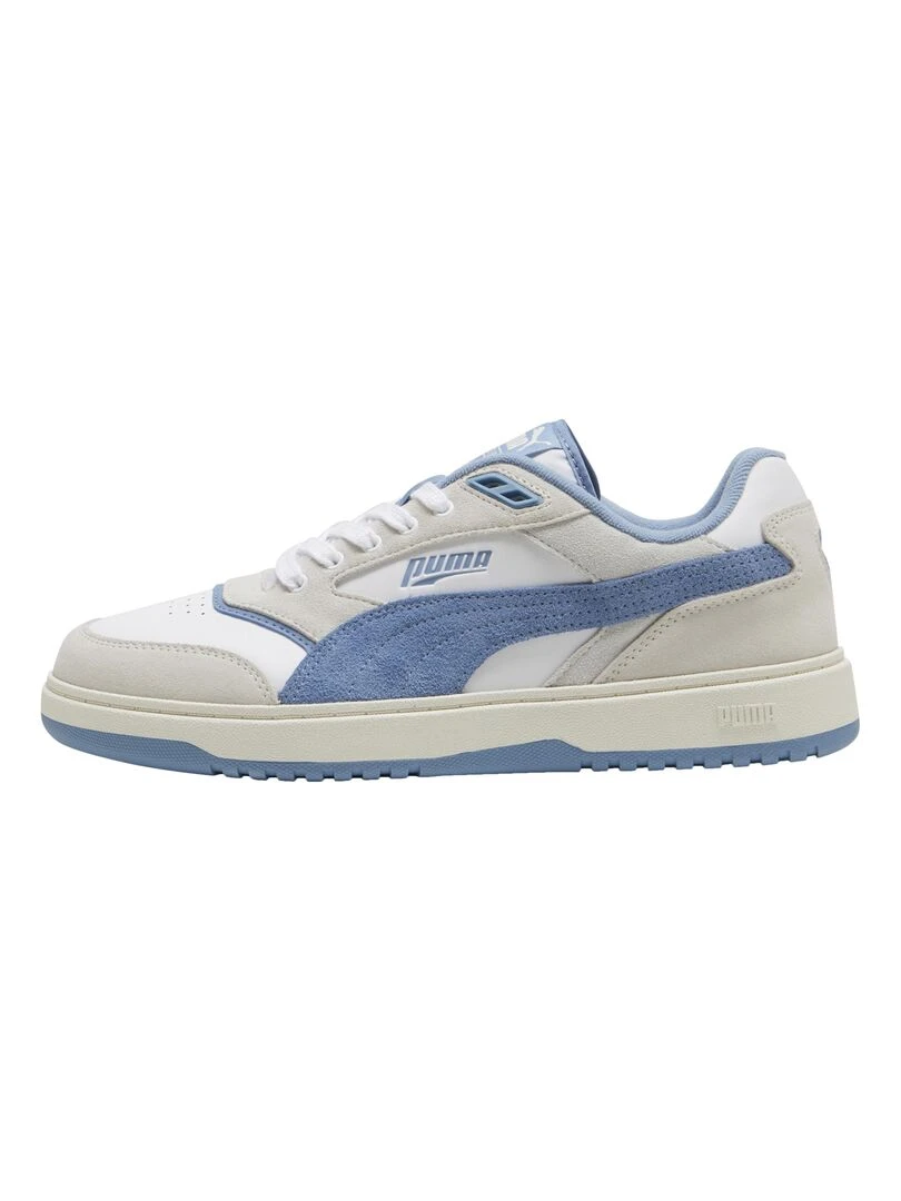 Basket Basse Cuir Puma Doublecourt Blanc