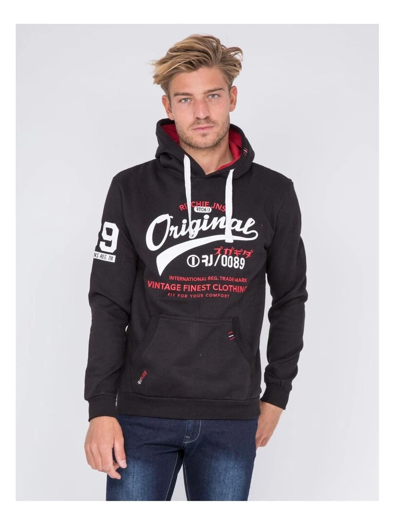 Sweat capuche WARLUZ Noir