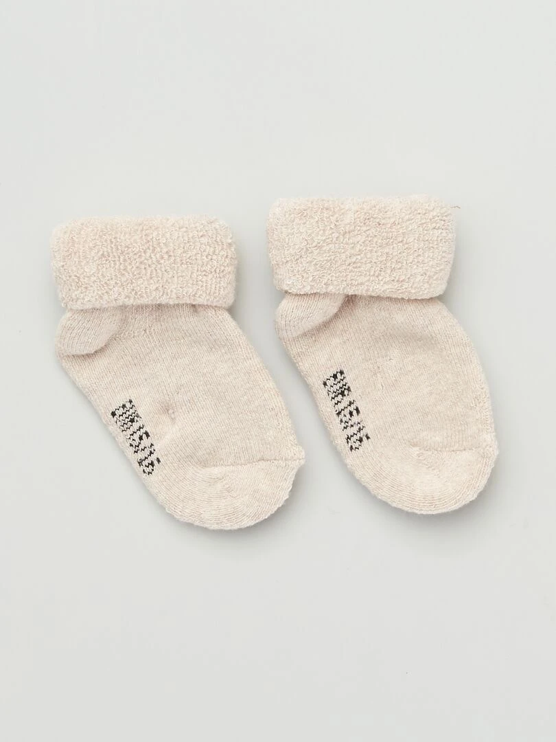 Lot 3 paires de chaussettes   BEIGE_SET
