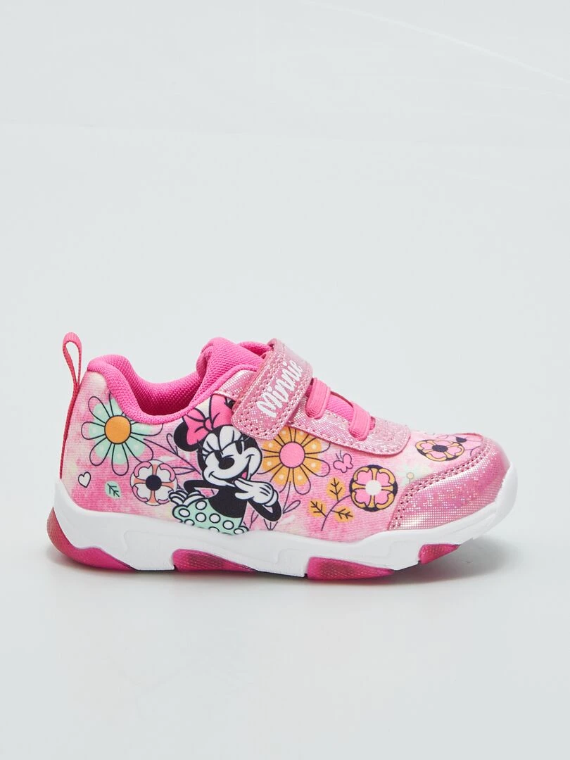Baskets en toile 'Minnie' 'Disney' lumineuses Rose
