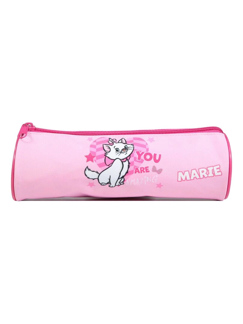 BAGTROTTER Trousse scolaire ronde Disney Marie Les Aristochats Rose Rose