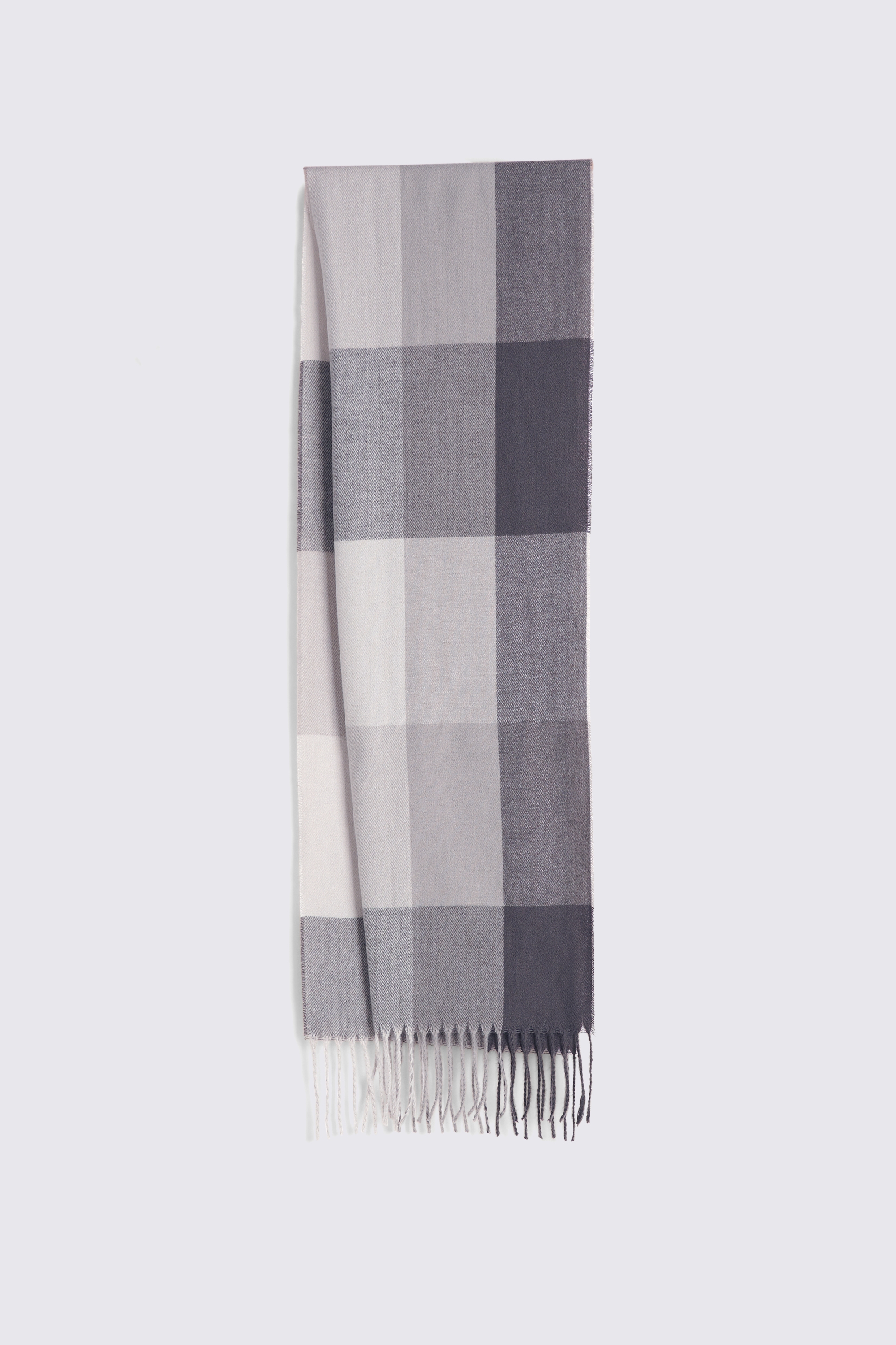 Grey & Taupe Battenberg Recycled Cashmiele Scarf   Buy Online at Moss
