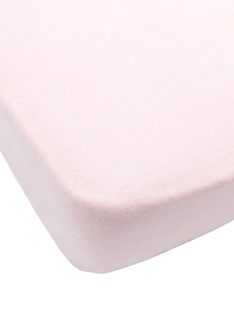 Drap housse uni 40x80 cm Rose   Rose