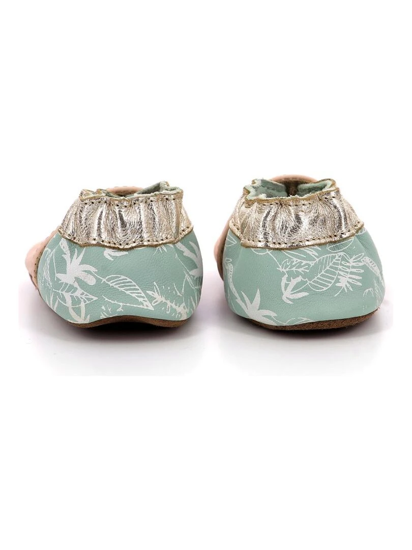 Chaussons Cuir Eyes On You   Rose