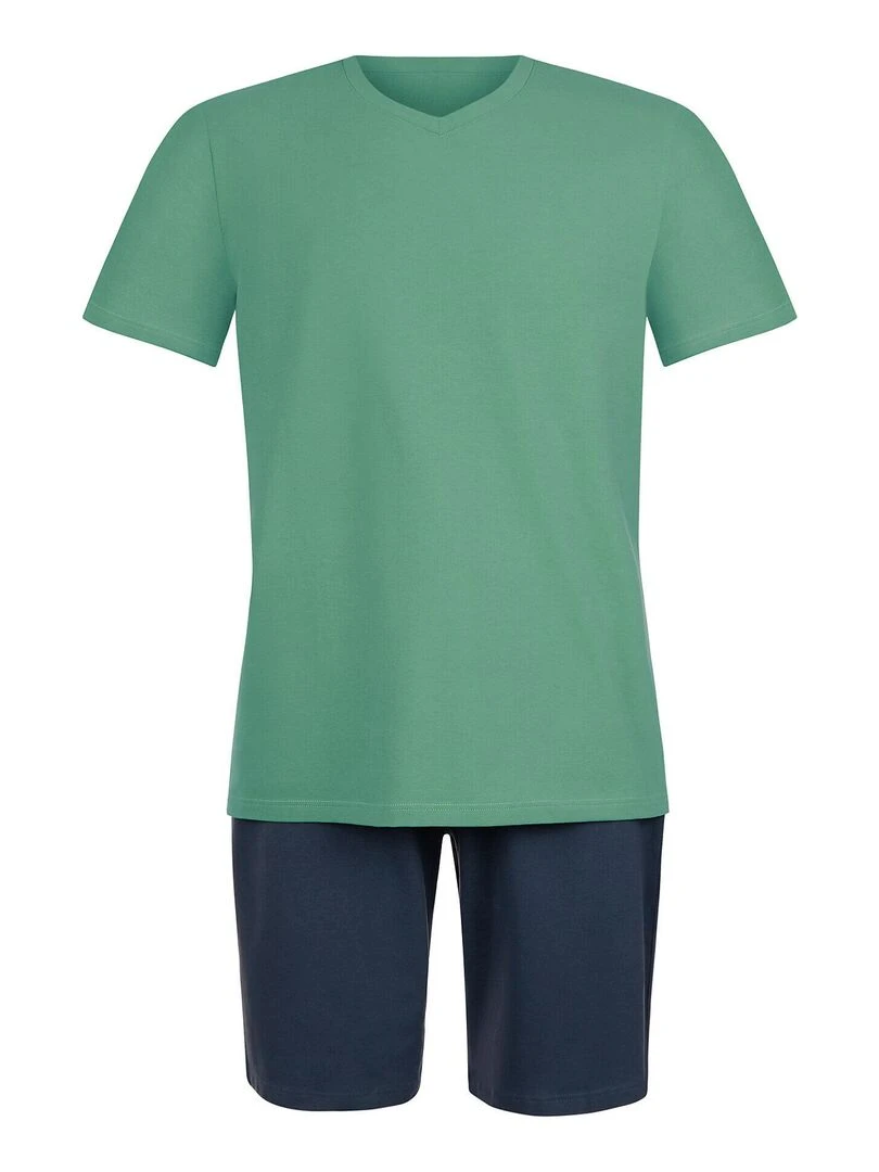 Pyjama short t shirt Troy   Vert