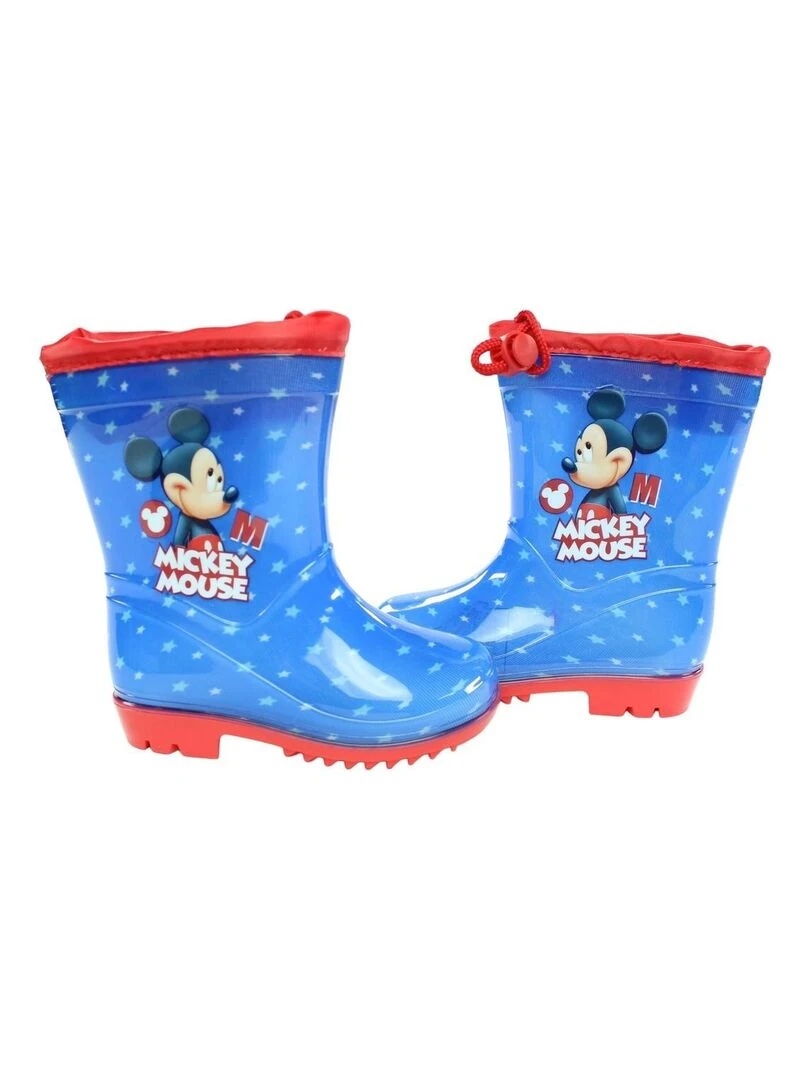 Disney Bottes garçon imprimé Mickey Bleu