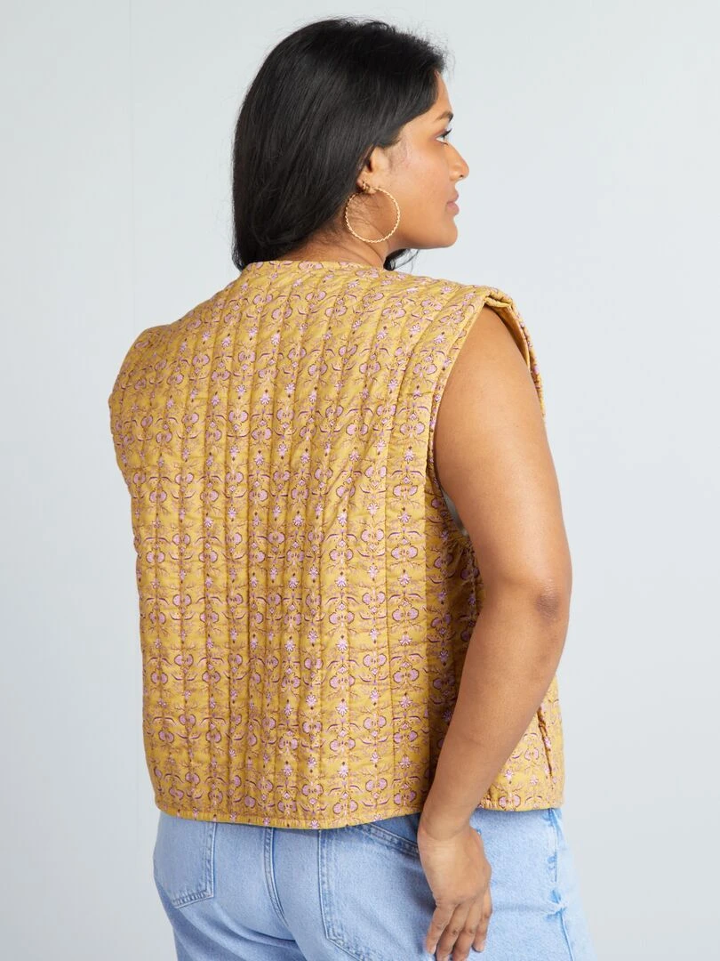 Veste matelassée sans manches   Beige