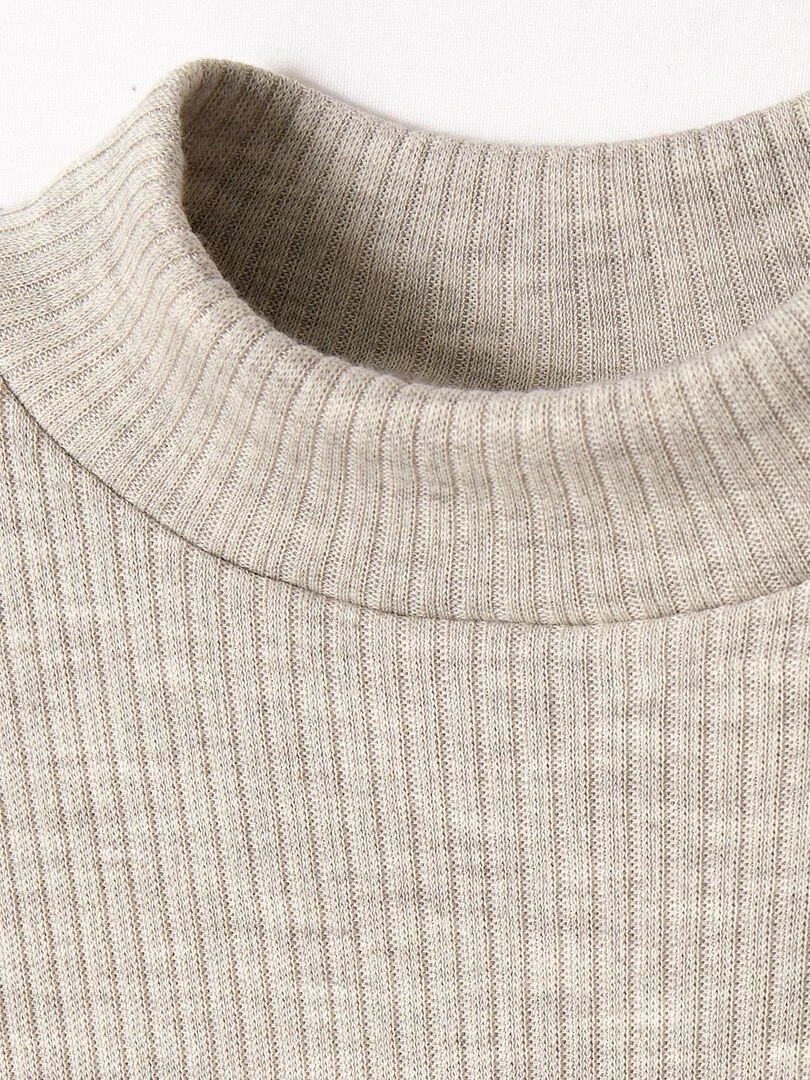 T shirt Thermolactyl Sensitive col montant Damart Gris chiné