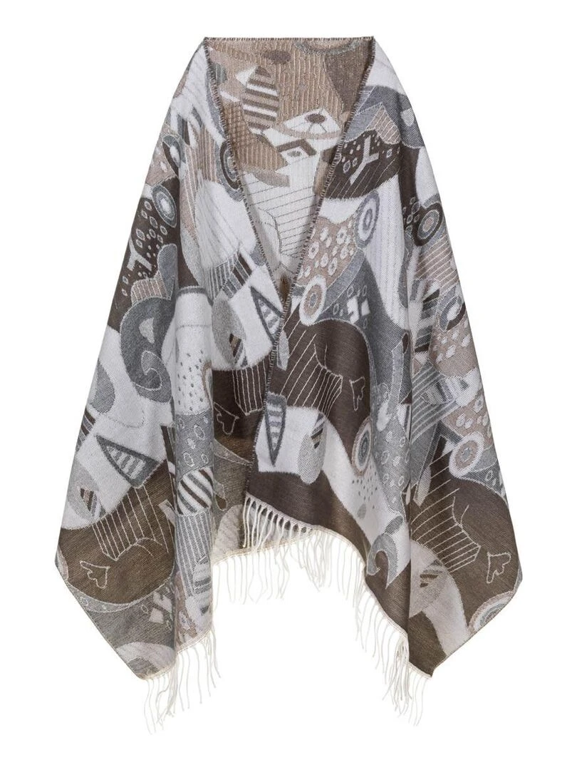 Châle Betsy Fabriqué en France Gris