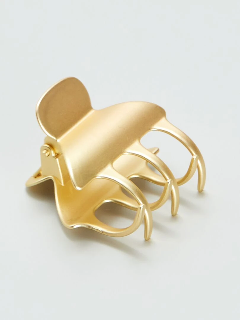 Lot de 2 pinces crabe dorées   Jaune