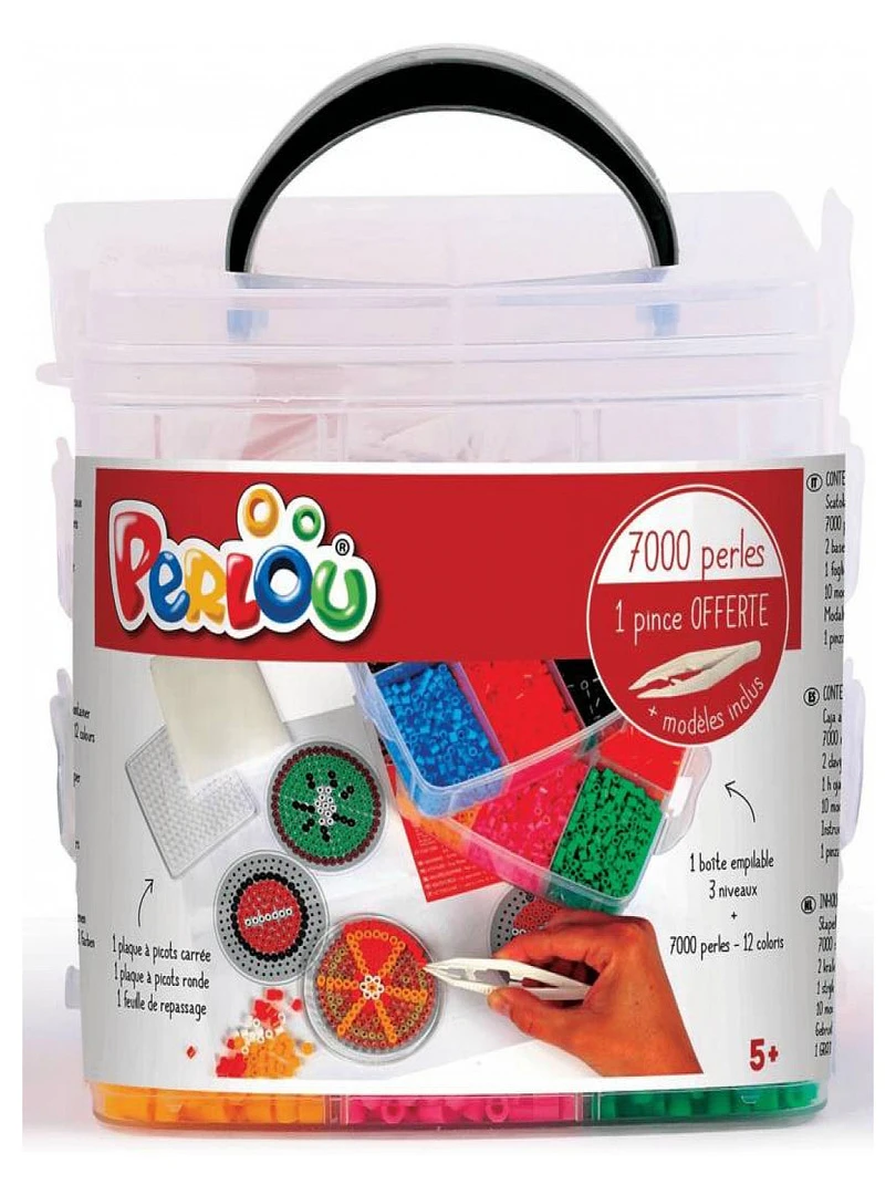 Perles A Repasser Boite Empilable Perlou 7000 Perles N/A