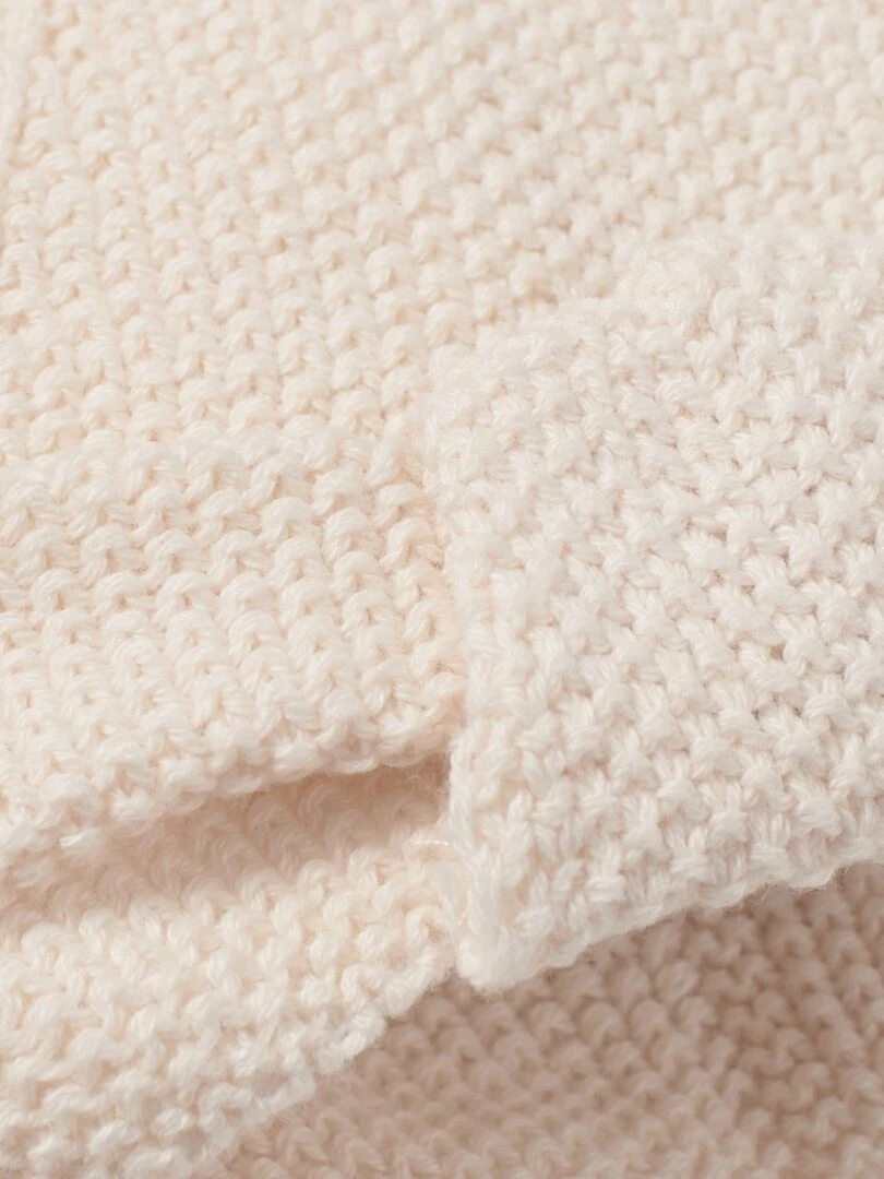 Bonnet turban pour bébé   Blanc cassé