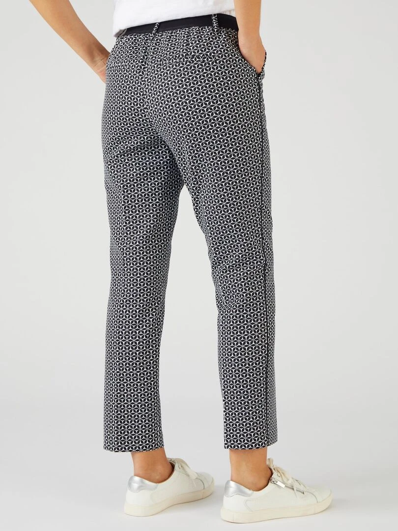 Pantalon 7/8ème satin de coton   Damart   Noir