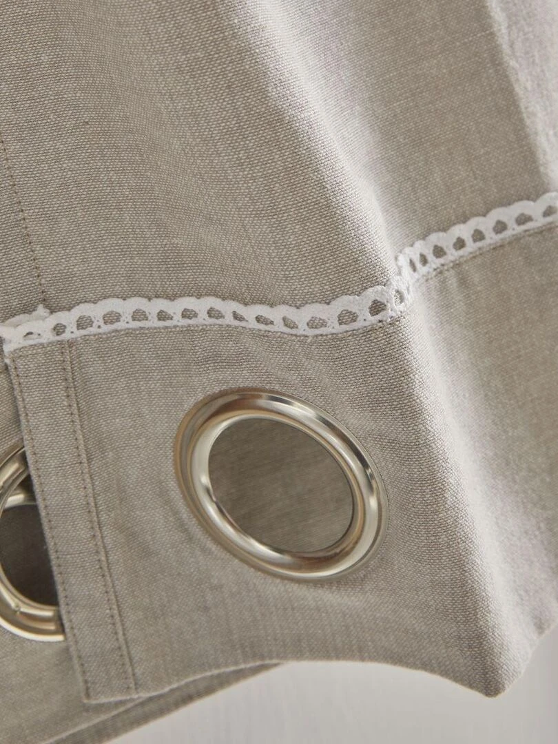 Rideau à œillets 'CHARME' 'TODAY' Beige