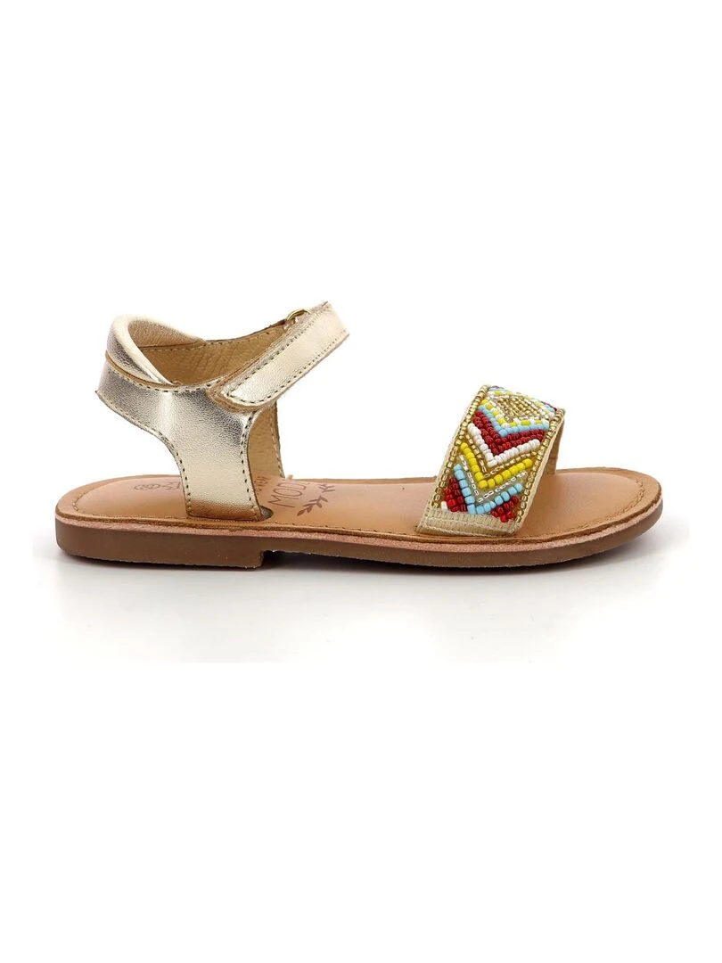 Sandales Cuir Capearls Doré/or